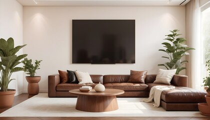 Photo modern style conceptual interior room 3d illustration