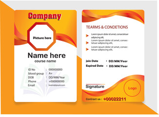 membership card vector design template