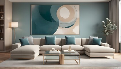 Obraz premium Photo modern style conceptual interior room 3d illustration