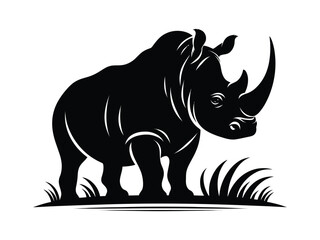 Fototapeta premium rhino vector illustration