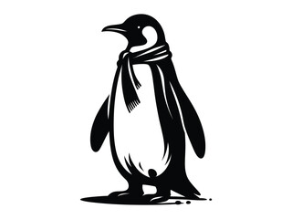 penguin on a white background