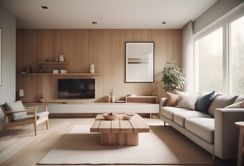 Photo modern style conceptual interior room 3d illustration
