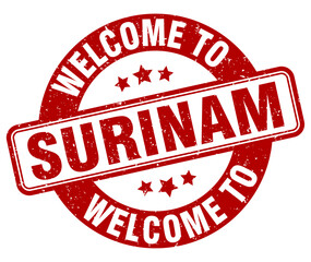 Welcome to Surinam stamp. Surinam round sign
