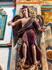 Interior of the Chapel of Saint Sebastian, Ermida de Sao Sebastiao at Tavira, Algarve, Portugal.