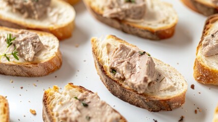 A Taste of Elegance: Toasted Baguettes With Creamy Liver Pâté
