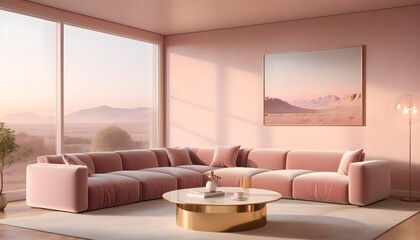 Photo modern style conceptual interior room 3d illustration