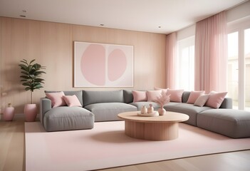 Photo modern style conceptual interior room 3d illustration
