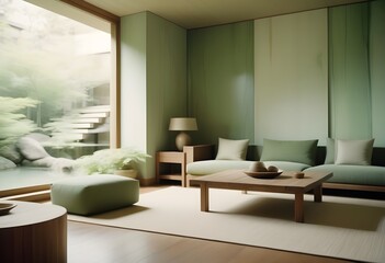 Fototapeta premium Photo modern style conceptual interior room 3d illustration