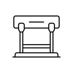 Hurdle vector icon