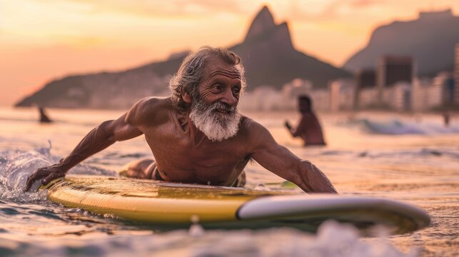 Sunset Surf Session in Rio - Powered by Adobe