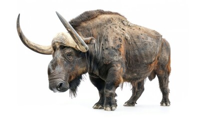 Obraz premium Elasmotherium full body clearly photo on white background ,