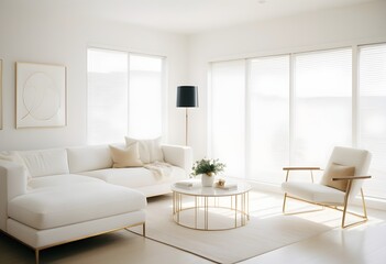 Photo modern style conceptual interior room 3d illustration