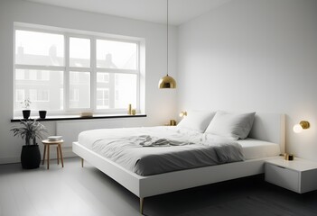 Photo modern style conceptual interior room 3d illustration