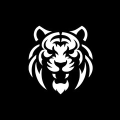 tiger head silhouette