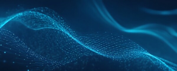 Fototapeta premium Background wallpaper modern blue style with unique waves