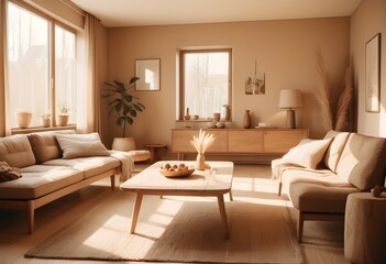 Photo modern style conceptual interior room 3d illustration