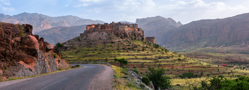 Ksar Tizourgane village in moroccan Antiatlas mountains, Souss-Massa region, southern Morocco