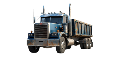 A truck isolated on white transparent background, PNG File. Perfect for clipart