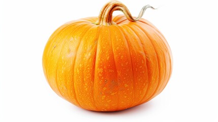 Obraz premium Pumpkin isolated on a white background. Generative Ai