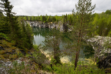 Fototapeta premium Ruskeala Marble Canyon