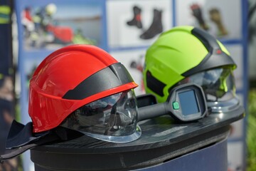 Close Up of Firefighting Equipment for Hazardous Tasks