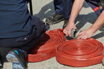 Close Up of Firefighting Equipment for Hazardous Tasks