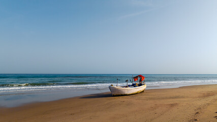 fishing boat on the beach