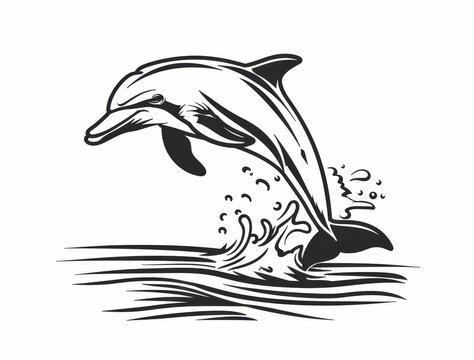 recommend clip art: Dolphin cartoon icon doodle jump modern hand drawn