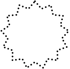 Star shape dots. Geometric element