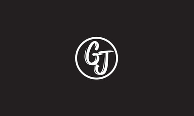GJ, JG , J, G Abstract Letters Logo Monogram