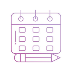 calender icon with white background vector stock illustration