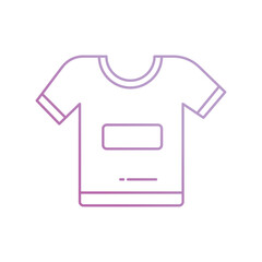 t shirt icon with white background vector stock illustration