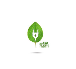 Save Energy save the earth. Ecology concept. World Environment day