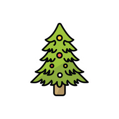 Christmas Tree vector icon