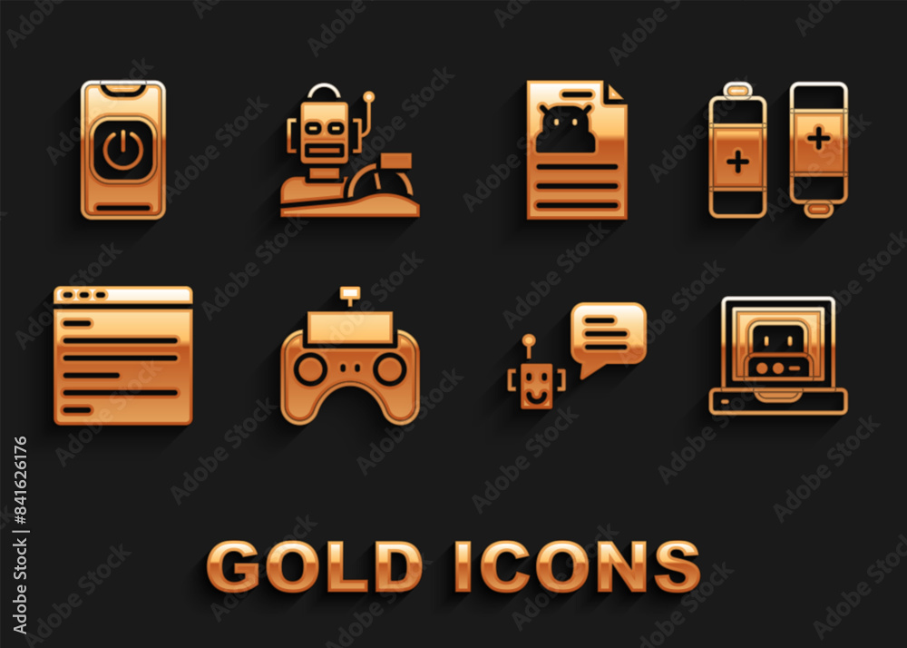Poster set remote control, battery, creating robot, bot, computer api interface, technical specification, t