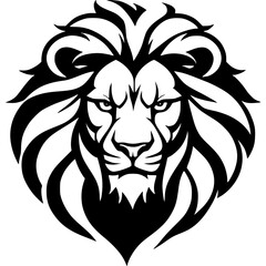 Fototapeta premium Lion head vector illustration