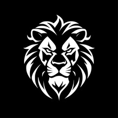 Obraz premium Lion head vector illustration