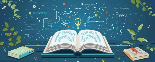 Open Book with a Refresh Symbol Representing continuous learning