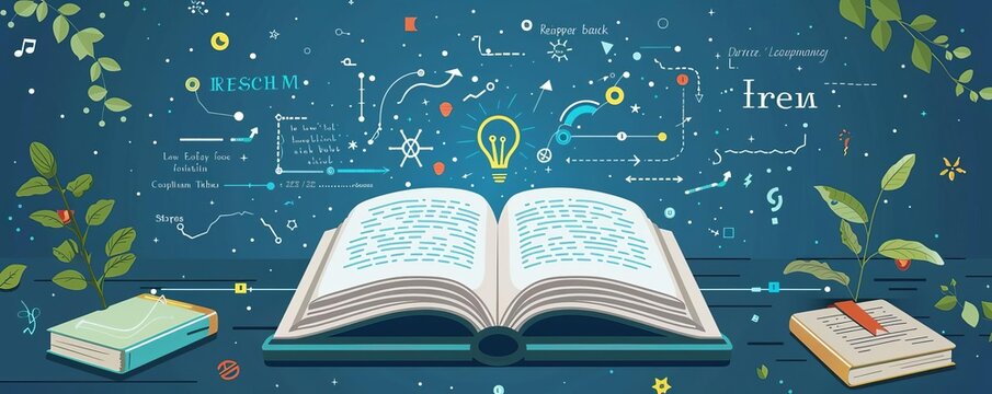 Open Book with a Refresh Symbol Representing continuous learning