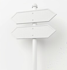 Obraz premium Vector directional sign isolated on white