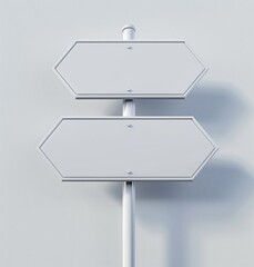 Obraz premium Vector directional sign isolated on white