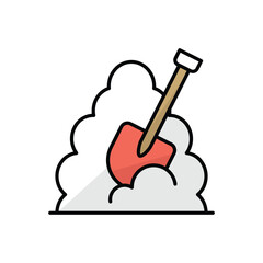  Shovel vector icon