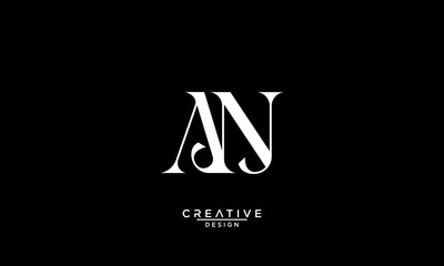 AN, NA, A, N, Abstract Letters Logo Monogram