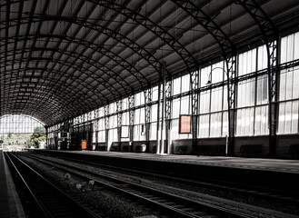 View of a train station