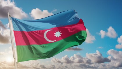 The Flag Of Azerbaijan