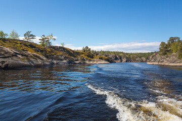 The coast of Lake Ladoga