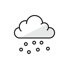Snowing vector icon