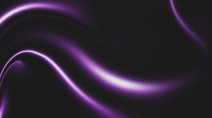 Grainy gradient background abstract glowing color wave black backdrop, noise texture banner poster header design