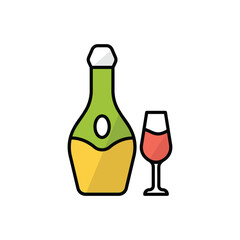 Vodka vector icon