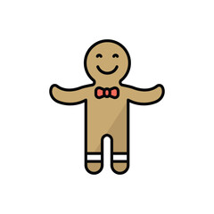 Gingerbread Man vector icon